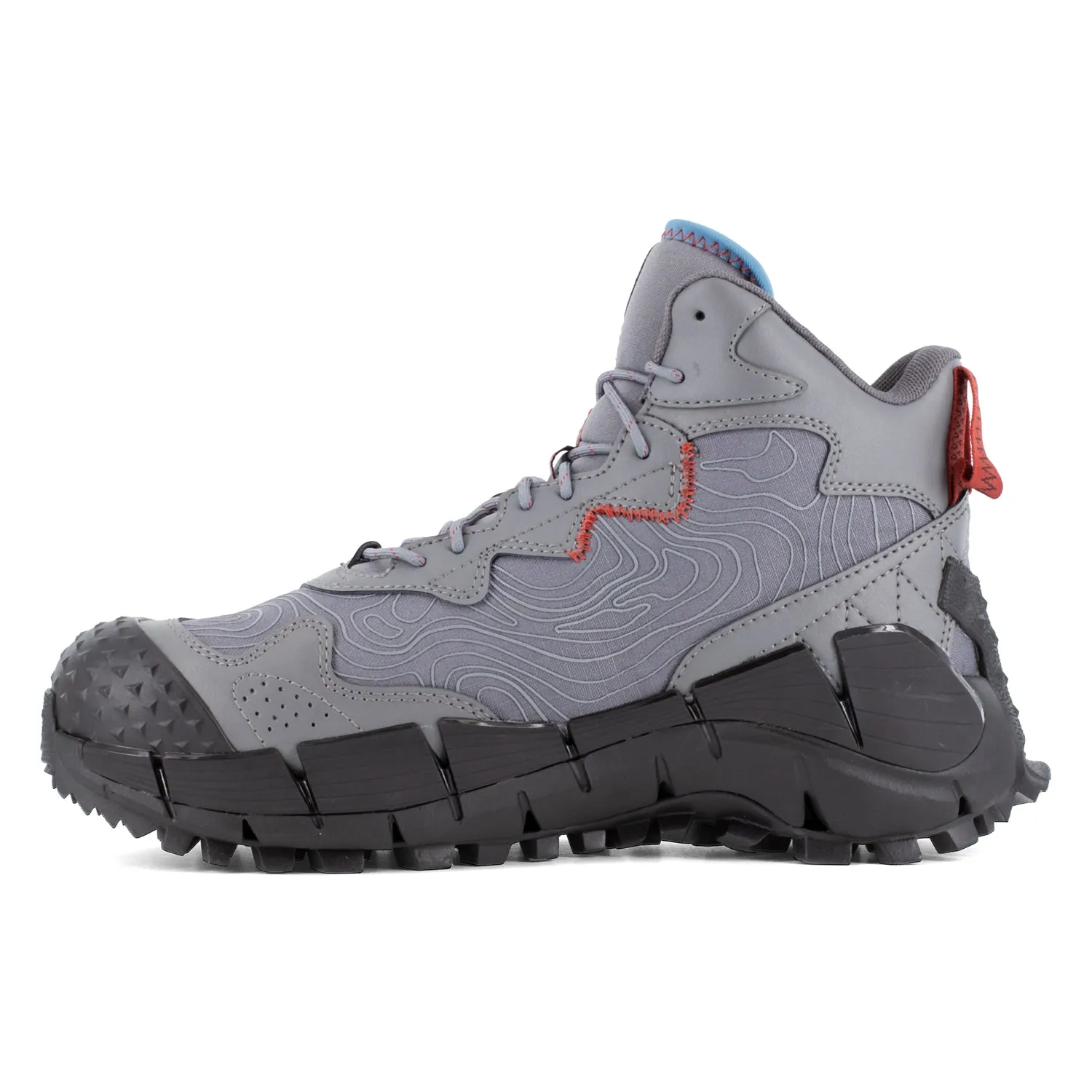 Reebok Mens Zig Kinetica Edge II Grey/Black Leather MetGuard Work Boots 11.5 W