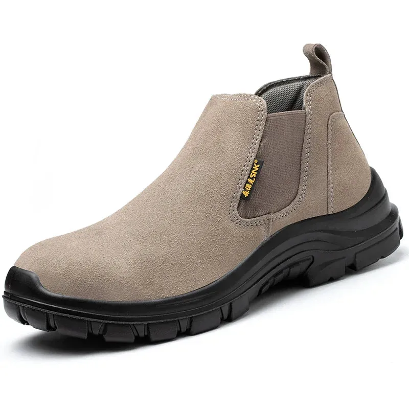 Safety Shoes Men Work Shoes Lightweight Soft Steel Toes Sneakers Industrial Protection for the Feet