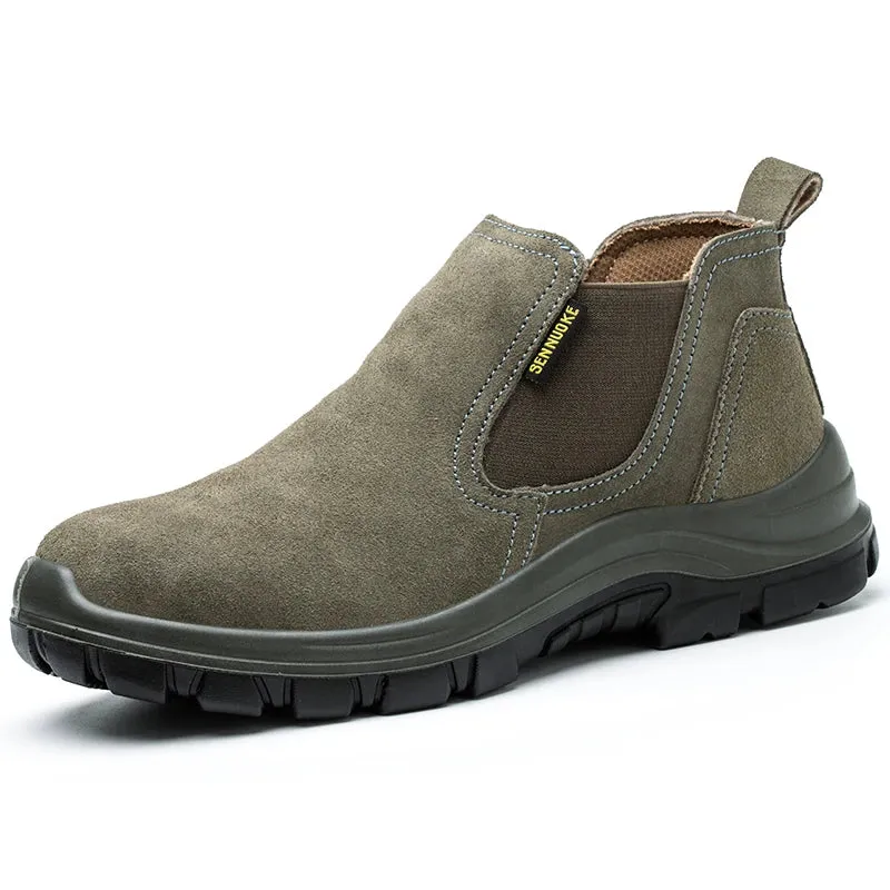 Safety Shoes Men Work Shoes Lightweight Soft Steel Toes Sneakers Industrial Protection for the Feet
