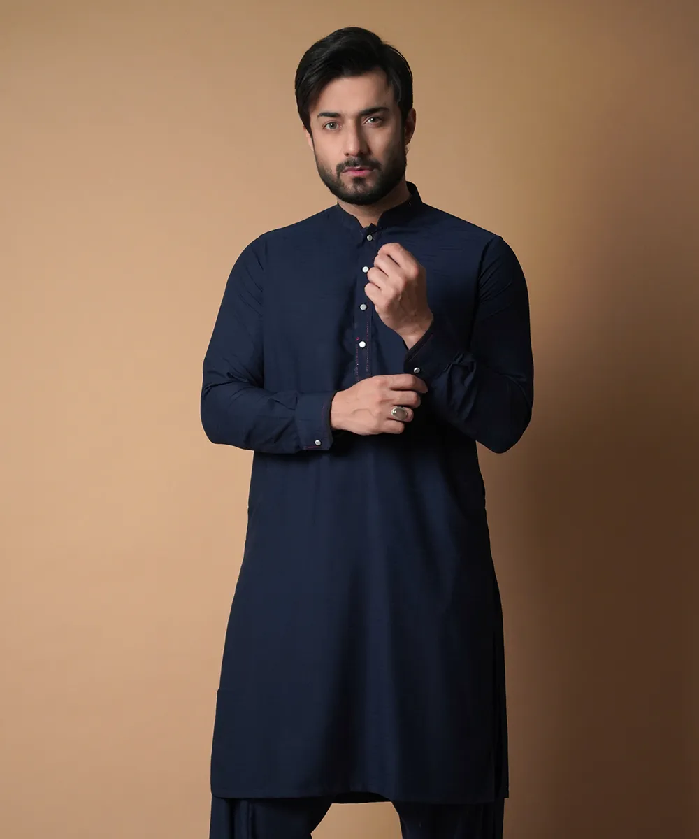 Shalwar Kameez - Navy Blue