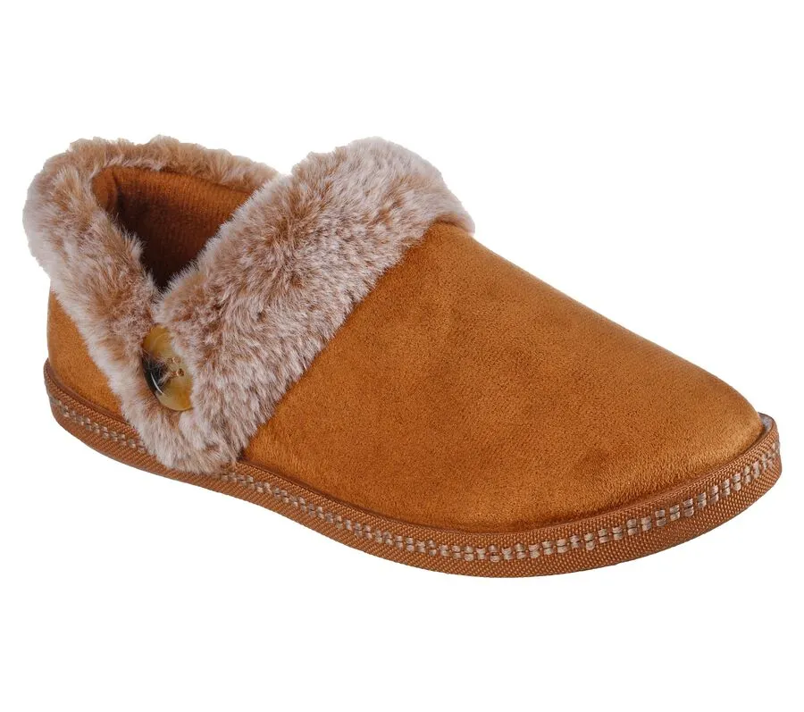 Skechers Womens Cozy Campfire Fresh Toast Vegan Slippers - Chestnut