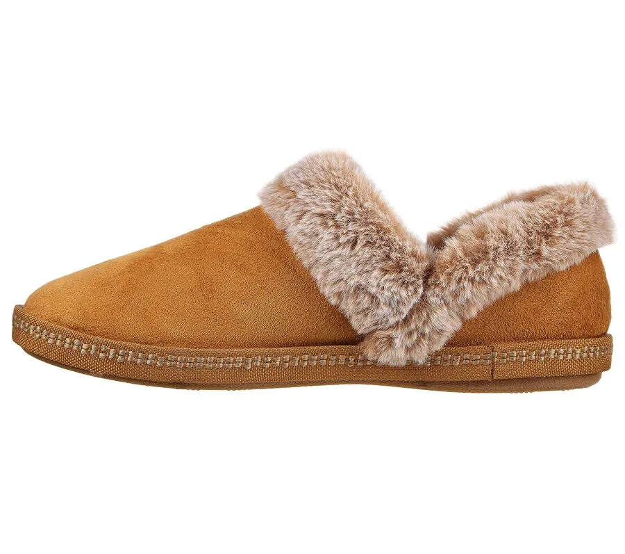Skechers Womens Cozy Campfire Fresh Toast Vegan Slippers - Chestnut