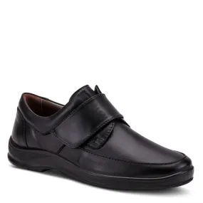 Spring Step Shoes Men's Black Slip On Loafers
