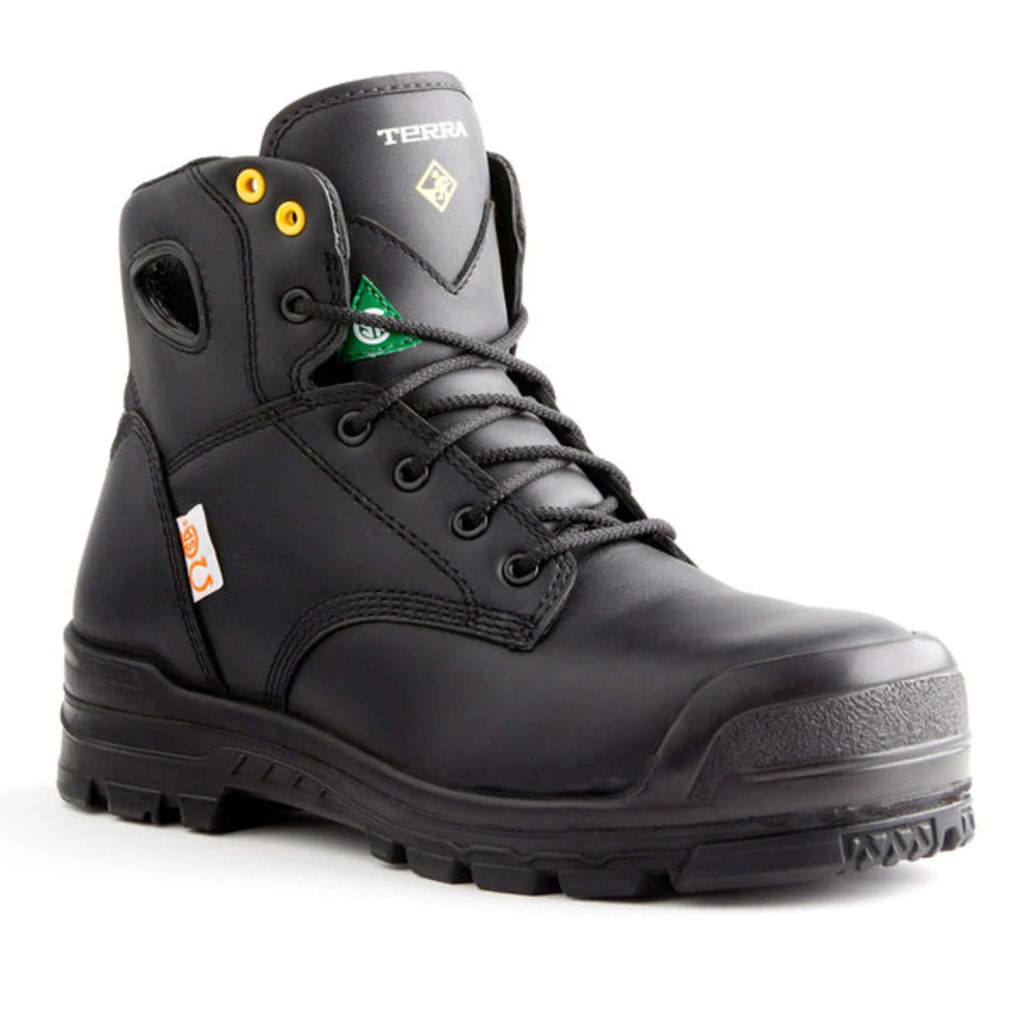 Terra Men's Safety Boots Baron 6" Leather Waterproof with Composite Toe and Plate  | Sizes 7-14