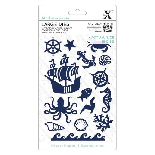 Xcut Large Dies (15pcs) - Oceanic (XCU 503347)